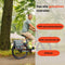 New Looxs ® Tulum Double - Dubbele Fietstas - 100% Gerecycled Polyester - Geschikt voor Elektrische Fietsen - Geschikt voor elke Bagagedrager - 32 Liter - Grey-Green