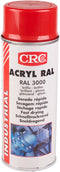CRC Acryl spuitlak - Lak - Sneldrogend - Kras en UV bestendig - Vuurrood - RAL 3000