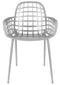 Zuiver Albert Kuip Garden - Aluminium Tuinstoel - Grijs - Set van 2