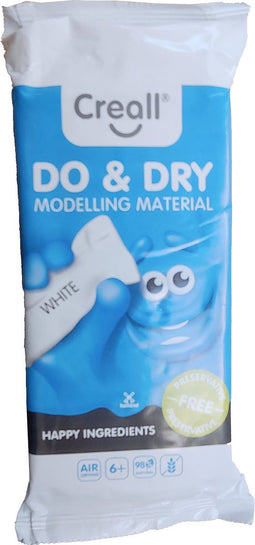 Creall Do&Dry Boetseerklei Conserveringsvrij Wit, 1000gr.