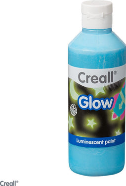 Creall glow-in-the-dark verf blauw.