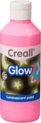 Creall glow lichtgevende verf 250ml roze