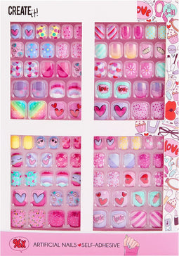 Create It! - Kunstnagels Zelfklevend Maxi Set - 96 Stuks