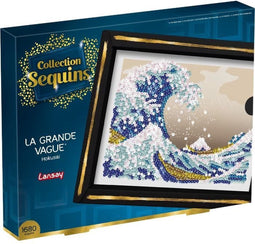 Creatieve vrijetijdsset - LANSAY - Paillettencollectie - The Great Wave - Hokusai - 14 jaar