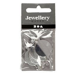 Creativ Company Brochespeld verzilverd 20mm, 10st.