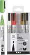 Creativ Company Chalk Markers, Lijndikte 1,2-3 mm, Metallic Kleuren, 5 Stuk, 1 Doos