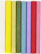 Creativ Company Crêpepapier, 25x60 cm, Crêpeverhouding: 180%, 105 gr, standaardkleuren, 8vellen / 1 pak