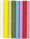 Creativ Company Crêpepapier, 25x60 cm, Crêpeverhouding: 180%, 105 gr, standaardkleuren, 8vellen / 1 pak