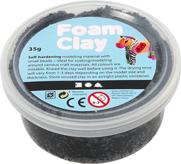 Creativ Company Foam Clay Boetseerklei Zwart 35 g 1 stuk(s)