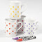 Creativ Company Glas& Porseleinstiften Dekkend Oranje/Paars/Rood/Geel, 4st.