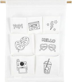 Creativ Company Hangende Organizer, H: 46 cm, B: 34 cm, 145 gr, Wit, 1 Stuk