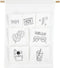 Creativ Company Hangende Organizer, H: 46 cm, B: 34 cm, 145 gr, Wit, 1 Stuk