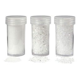 Creativ Company Kunstsneeuw wit glitter, 3st.