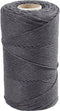 Creativ Company Macramé Koord, L: 198 m, 2 mm, Grijs, 330 gr, 1 Rol