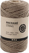 Creativ Company Macramé Koord, L: 198 m, 2 mm, Lichtbruin, 330 gr, 1 Rol