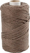 Creativ Company Macramé Koord, L: 198 m, 2 mm, Lichtbruin, 330 gr, 1 Rol