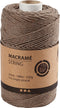 Creativ Company Macramé Koord, L: 198 m, 2 mm, Lichtbruin, 330 gr, 1 Rol