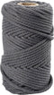 Creativ Company Macramé Koord, L: 55 m, 4 mm, Grijs, 330 gr, 1 Rol