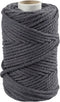 Creativ Company Macramé Koord, L: 55 m, 4 mm, Grijs, 330 gr, 1 Rol