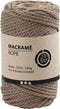 Creativ Company Macramé Koord, L: 55 m, 4 mm, Lichtbruin, 330 gr, 1 Rol