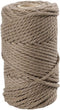 Creativ Company Macramé Koord, L: 55 m, 4 mm, Lichtbruin, 330 gr, 1 Rol
