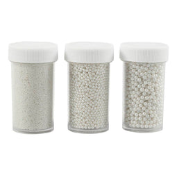 Creativ Company Mini stenen divers van glas parelmoer, 3x45 gram