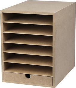 Creativ Company Papier opslag unit, h: 31,5 cm, b: 24,3 cm, 1 stuk, MDF