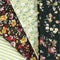 Creativ Company Patchwork Stof, 45x55 cm, 100 gr, Groen, 4 Stuk, 1 Bol