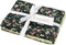 Creativ Company Patchwork Stof, 45x55 cm, 100 gr, Groen, 4 Stuk, 1 Bol