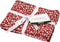 Creativ Company Patchwork Stof, 45x55 cm, 100 gr, Rood, 4 Stuk, 1 Bol