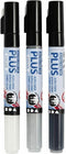 Creativ Company Plus Color Plus Color Marker Set 0,7 mm Zwart Grijs Wit 3 stuks