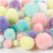 Creativ Company Pompoms Glitter - Pastelkleuren- 400 gr - 1 Doos