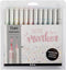 Creativ Company Sketch marker, pastelkleuren, stift lijndikte 1+2-5 mm, 12 stuk/ 1 doos