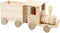 Creativ Company Speelgoedtrein met rijtuig, H: 9,5 cm, L: 21,5 cm, W: 6,5 cm, 1 stuk