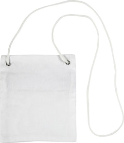 Creative Katoenen Hangportemonnee 13 X 15 Cm Wit