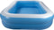 Creative Kids Zwembad - Opblaasbaar - Rechthoek - 262x175x51cm - Max 778 Liter - 2 Ringen