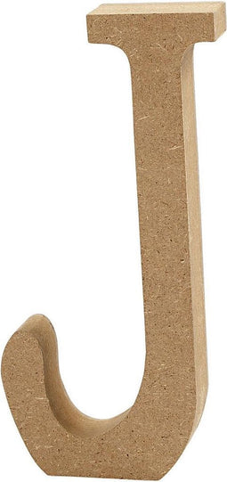 Creative Letter J Mdf 13 Cm
