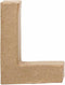 Creative Letter L Papier-mâché 10 Cm