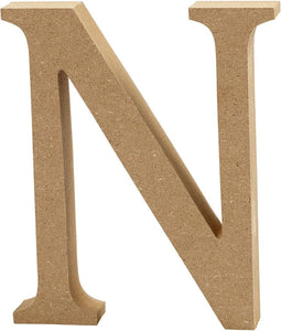 Creative Letter N Mdf 13 Cm