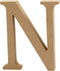 Creative Letter N Mdf 13 Cm