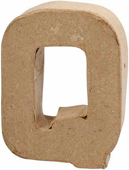 Creative Letter Q Papier-mâché 10 Cm