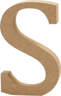 Creative Letter S Mdf 13 Cm