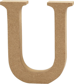 Creative Letter U Mdf 13 Cm