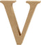 Creative Letter V Mdf 13 Cm