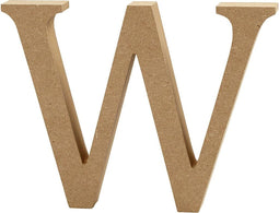 Creative Letter W Mdf 13 Cm