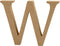 Creative Letter W Mdf 13 Cm