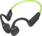 Creative Outlier Free+ Bone Conduction hoofdtelefoon - verstelbare transducers, IPX5 las- en spatbescherming, tot 10 uur batterijduur (grijs en limoengroen)