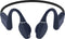 Creative Outlier Free Pro+ Bone-conduction-IPX8-sport hoofdtelefoon met Bluetooth 5.3, verstelbare conducties, geintegreerde 8 GB MP3-speler, tot 10 uur batterijduur, geintegreerde microfoon,waterdicht (blauw en zwart)