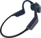 Creative Outlier Free Pro+ Bone-conduction-IPX8-sport hoofdtelefoon met Bluetooth 5.3, verstelbare conducties, geintegreerde 8 GB MP3-speler, tot 10 uur batterijduur, geintegreerde microfoon,waterdicht (blauw en zwart)