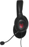 Creative SB Blaze - Gaming Headset voor PC met 40 mm FullSpectrum Neodymium-drivers, 2 x 3,5 mm jack aansluitingen: hoofdtelefoon + microfoon, afneembare ruisonderdrukkende microfoon met flexibele microfoonarm en inline afstandsbediening (zwart)